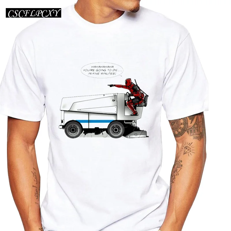 2019 Newest In Five Minutes Design Men t-shirt Summer Fashion Deadpool Driving Printed Tee Shirts Short Sleeve Hipster Tops
2019 Newest In Five Minutes Design Men t-shirt Summer Fashion Deadpool Driving Printed Tee Shirts Short Sleeve Hipster Tops