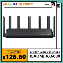 Xiaomi AX6000 2021 Newest AIoT Router 6000Mbs WiFi6 VPN 512MB CPU Mesh Repeater External Signal Network Amplifier
Xiaomi AX6000 2021 Newest AIoT Router 6000Mbs WiFi6 VPN 512MB CPU Mesh Repeater External Signal Network Amplifier