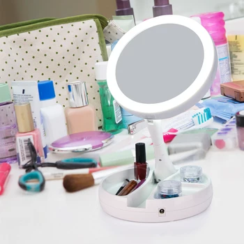 Foldable USB Charging or Battery Led Mirror Makeup White Vanity Cosmetic Mirror with Light 10X Magnifying Table Mirrors
Foldable USB Charging or Battery Led Mirror Makeup White Vanity Cosmetic Mirror with Light 10X Magnifying Table Mirrors