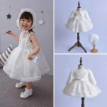 3pcs Newborn Baby Girls Princess Dress Clothes Set Fashion Sleeveless Christening Wedding Party Dress Coats Hats Dresses Sets
3pcs Newborn Baby Girls Princess Dress Clothes Set Fashion Sleeveless Christening Wedding Party Dress Coats Hats Dresses Sets