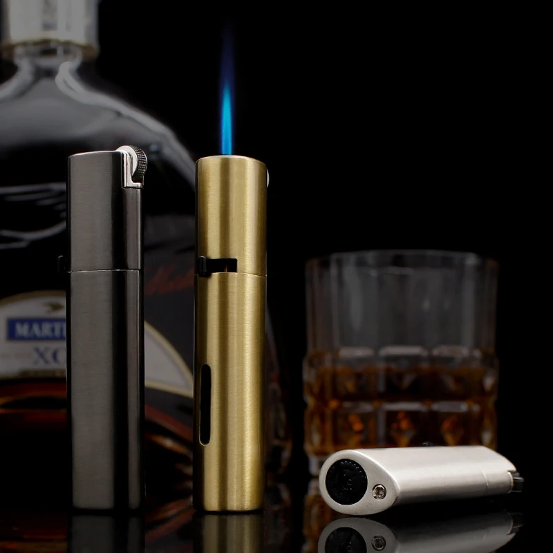 NEW Portable Grinding Wheel Windproof Jet Gas Lighter Metal Spray Gun Cigar Butane Lighter Blue Flame Smoking Accessories
NEW Portable Grinding Wheel Windproof Jet Gas Lighter Metal Spray Gun Cigar Butane Lighter Blue Flame Smoking Accessories