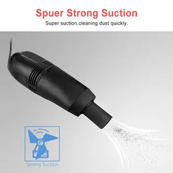 Mini USB Soft Computer Laptop Vacuum Cleaner Keyboard Gaps Cleaner Dust Removal Brush Cleaning Tool Small Suction Brush