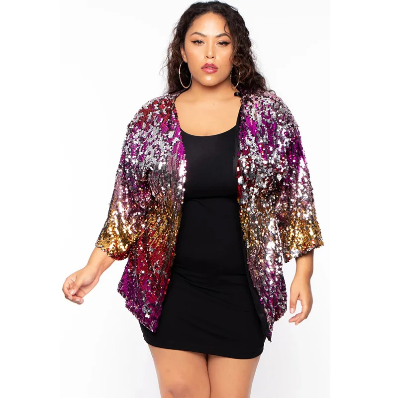 sparkle cardigan plus size