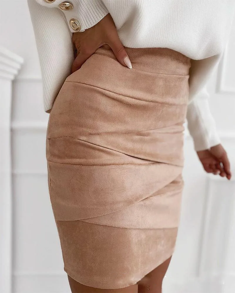 2020 Autumn/Winter Urban Beauty Office Ladies Deerskin Cross Tight Bag Hip Skirt Pink Tight Joker Mini Skirt Skirt A-line Skirt
2020 Autumn/Winter Urban Beauty Office Ladies Deerskin Cross Tight Bag Hip Skirt Pink Tight Joker Mini Skirt Skirt A-line Skirt