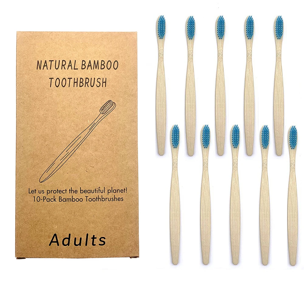 10Pcs Toothbrush Eco-Friendly Rainbow Bamboo Soft Fibre Toothbrush Biodegradable Teeth Brush Solid Bamboo Handle Toothbrush
10Pcs Toothbrush Eco-Friendly Rainbow Bamboo Soft Fibre Toothbrush Biodegradable Teeth Brush Solid Bamboo Handle Toothbrush