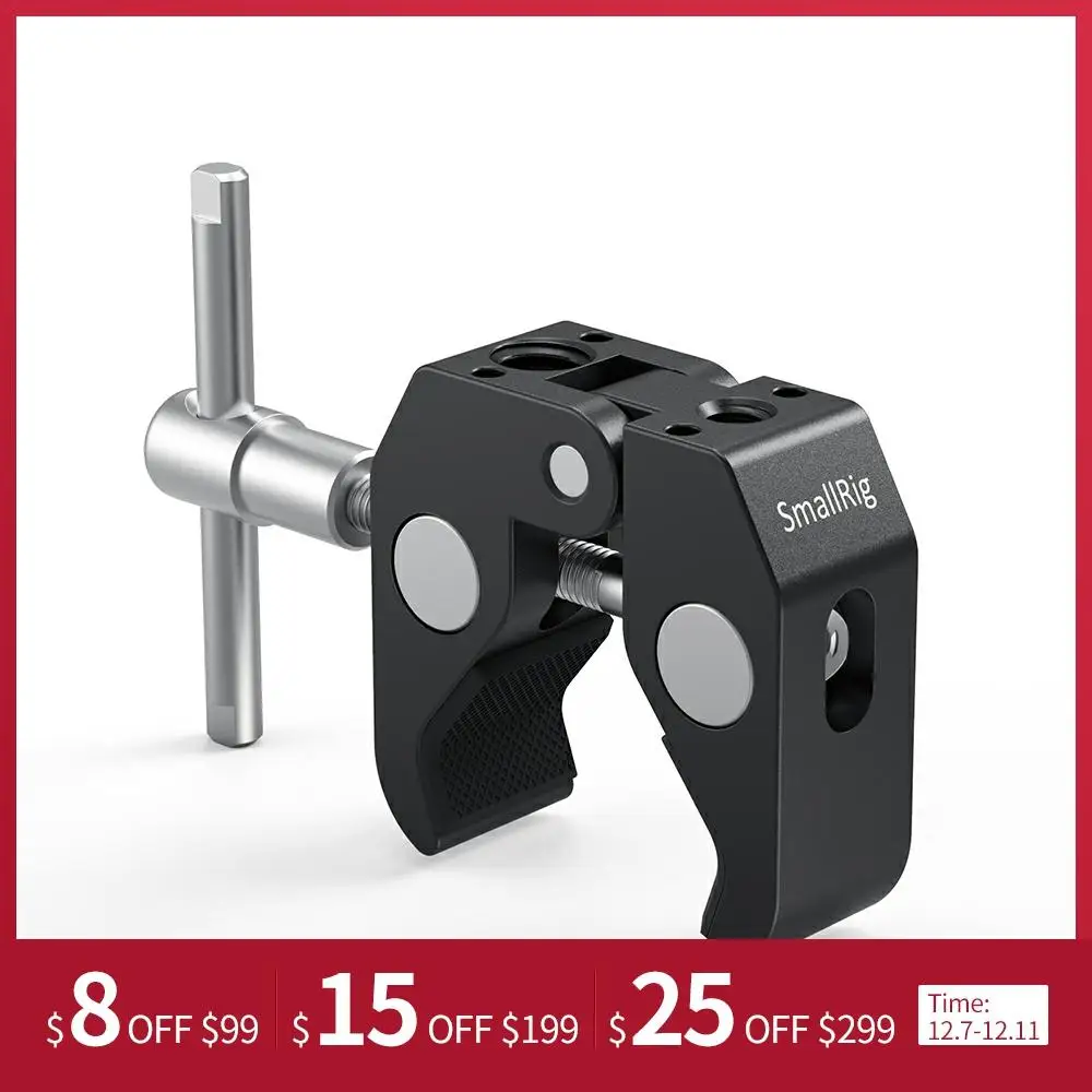 SmallRig Super Clamp with ARRI Locating Hole for Mounting HDMI Monitor LED Light LCD Video Camera Flash Camera DSLR 2478
SmallRig Super Clamp with ARRI Locating Hole for Mounting HDMI Monitor LED Light LCD Video Camera Flash Camera DSLR 2478