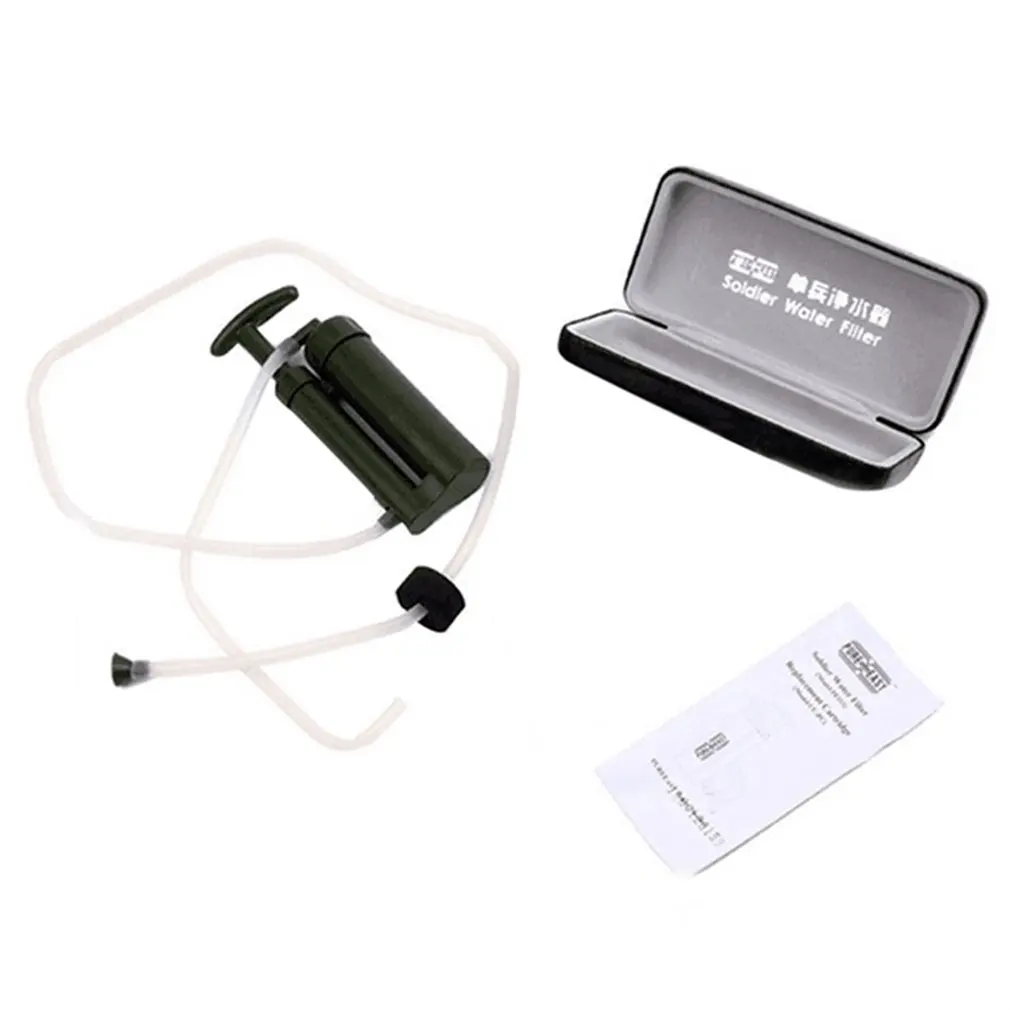 Portable Soldier Water Filter Purifier Cleaner Outdoor Hiking Camping Survival Emergency Drop Shipping High Quality New Hot
Portable Soldier Water Filter Purifier Cleaner Outdoor Hiking Camping Survival Emergency Drop Shipping High Quality New Hot