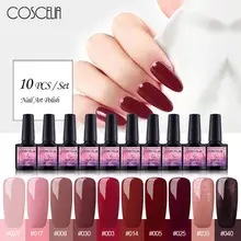 Coscelia 10 Pc Gel Nagellak Set 8 Ml Gel Nagellak Kit Uv Gel Set Voor Gel Vernis Manicure set Voor Nail Art Gel Nagellak(China)