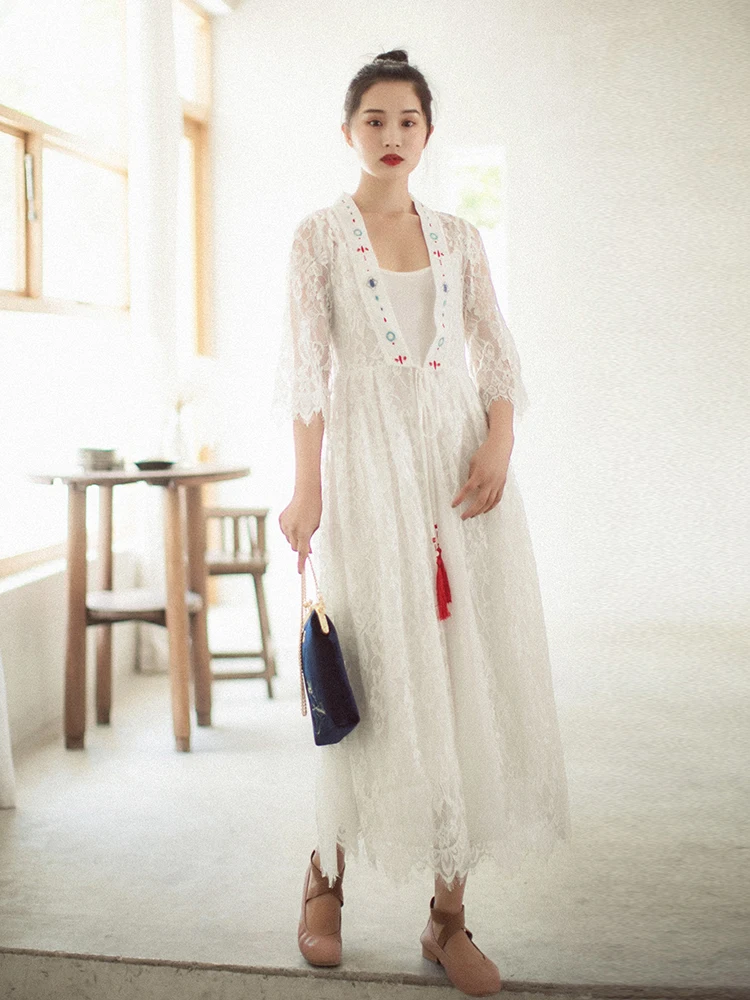 IRINAY551 2019 SS COLLECTION embroidered v neck long lace shirt cardigan women
IRINAY551 2019 SS COLLECTION embroidered v neck long lace shirt cardigan women