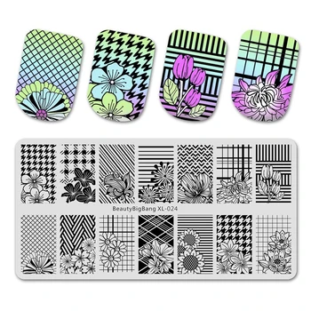Sunflower Nail Stamping Plate Autumn Lotus Stamp Nail Art Template 14 Plant Pattern Nail Stencils BBB XL-024
Sunflower Nail Stamping Plate Autumn Lotus Stamp Nail Art Template 14 Plant Pattern Nail Stencils BBB XL-024