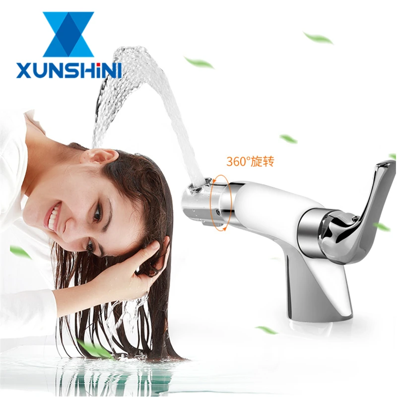 XUNSHINI New Arrival Fashion Bathroom Basin Faucet Matte Black Finish Solid Brass Lavatory Faucet 360 Rotation
XUNSHINI New Arrival Fashion Bathroom Basin Faucet Matte Black Finish Solid Brass Lavatory Faucet 360 Rotation
