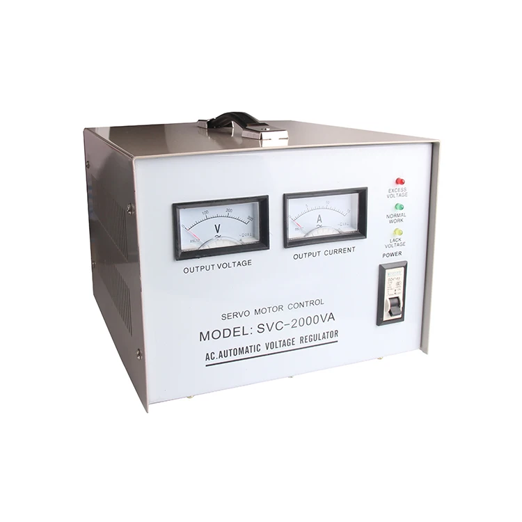 2000va single phase ac voltage regulator servo motor type automatic voltage regulator SVC-2000
2000va single phase ac voltage regulator servo motor type automatic voltage regulator SVC-2000