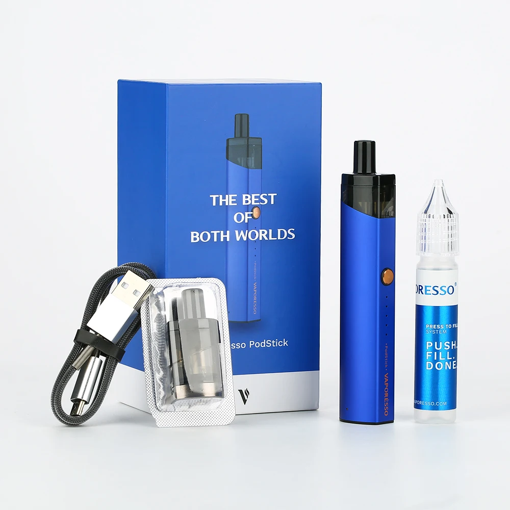 Оригинальный набор Vaporesso Podstick Vape 900mAh Buit в батарее с 2 мл емкостью Pod 1.3ohm/0.6ohm