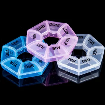 Mini Round Pills Organizer Vitamin Storage Case 7 Days Weekly Portable Food Grade Medicine Box Plastic Jewelry Storage Container
Mini Round Pills Organizer Vitamin Storage Case 7 Days Weekly Portable Food Grade Medicine Box Plastic Jewelry Storage Container