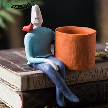 Abstract Cartoon Character Ceramic Flower Pot Succulent Tree Man Pot Planter Home Desktop Vase Gift Ideas Plant Pots Decorative
Abstract Cartoon Character Ceramic Flower Pot Succulent Tree Man Pot Planter Home Desktop Vase Gift Ideas Plant Pots Decorative