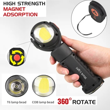 Welding Flashlight COB LED Work Light Magnetic Rechargeable Torch Handheld Inspection Rotatable Lamp Working Tools For Welder 
Welding Flashlight COB LED Work Light Magnetic Rechargeable Torch Handheld Inspection Rotatable Lamp Working Tools For Welder