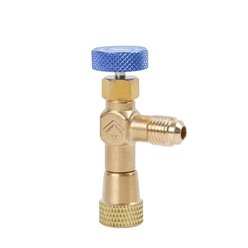 Refrigerant Charging Durable Connector Copper Alloy Knob Tool Accessories Flow Control Hose Professional Vavels For R404A R407C
Refrigerant Charging Durable Connector Copper Alloy Knob Tool Accessories Flow Control Hose Professional Vavels For R404A R407C
