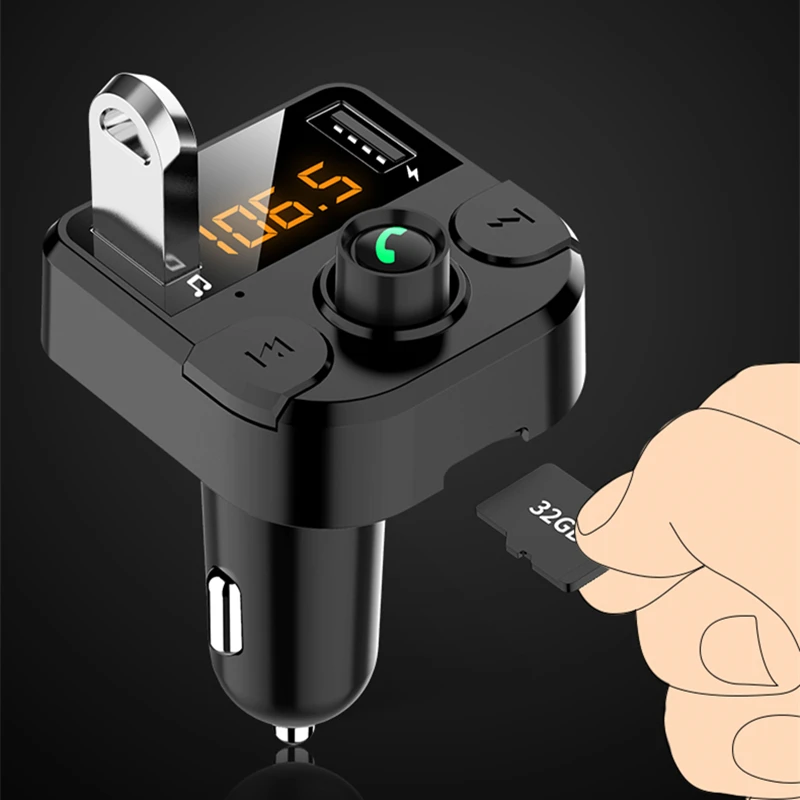 Handsfree Wireless Car Bluetooth Car Kit Bluetooth FM Transmitter Support TF U Disk USB For Car Charger MP3 Player Accessories
Handsfree Wireless Car Bluetooth Car Kit Bluetooth FM Transmitter Support TF U Disk USB For Car Charger MP3 Player Accessories
