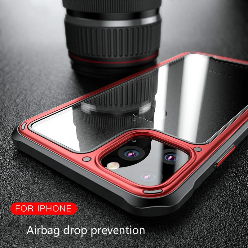 Luxury Shockproof Phone Case for IPhone11 Clear Case for Iphone 11 Pro Max Transparent Protection Back Cover for Iphone 11 Pro
Luxury Shockproof Phone Case for IPhone11 Clear Case for Iphone 11 Pro Max Transparent Protection Back Cover for Iphone 11 Pro