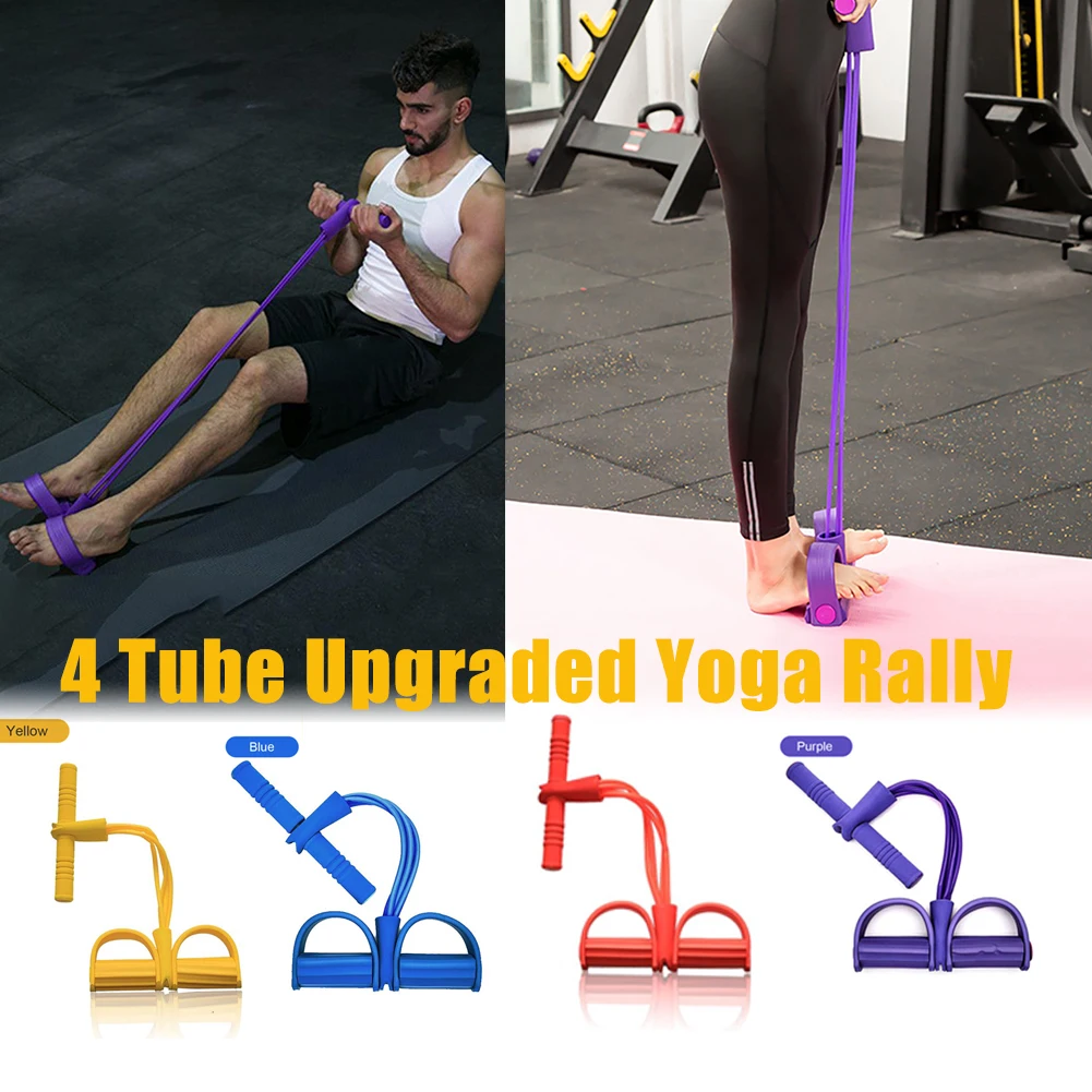 Four-tube Multifunctional Pull Rope Pedal Elastic Rope Leg Puller Abdominal Crunches Footstool pull rope Home Gym Sport Training
Four-tube Multifunctional Pull Rope Pedal Elastic Rope Leg Puller Abdominal Crunches Footstool pull rope Home Gym Sport Training