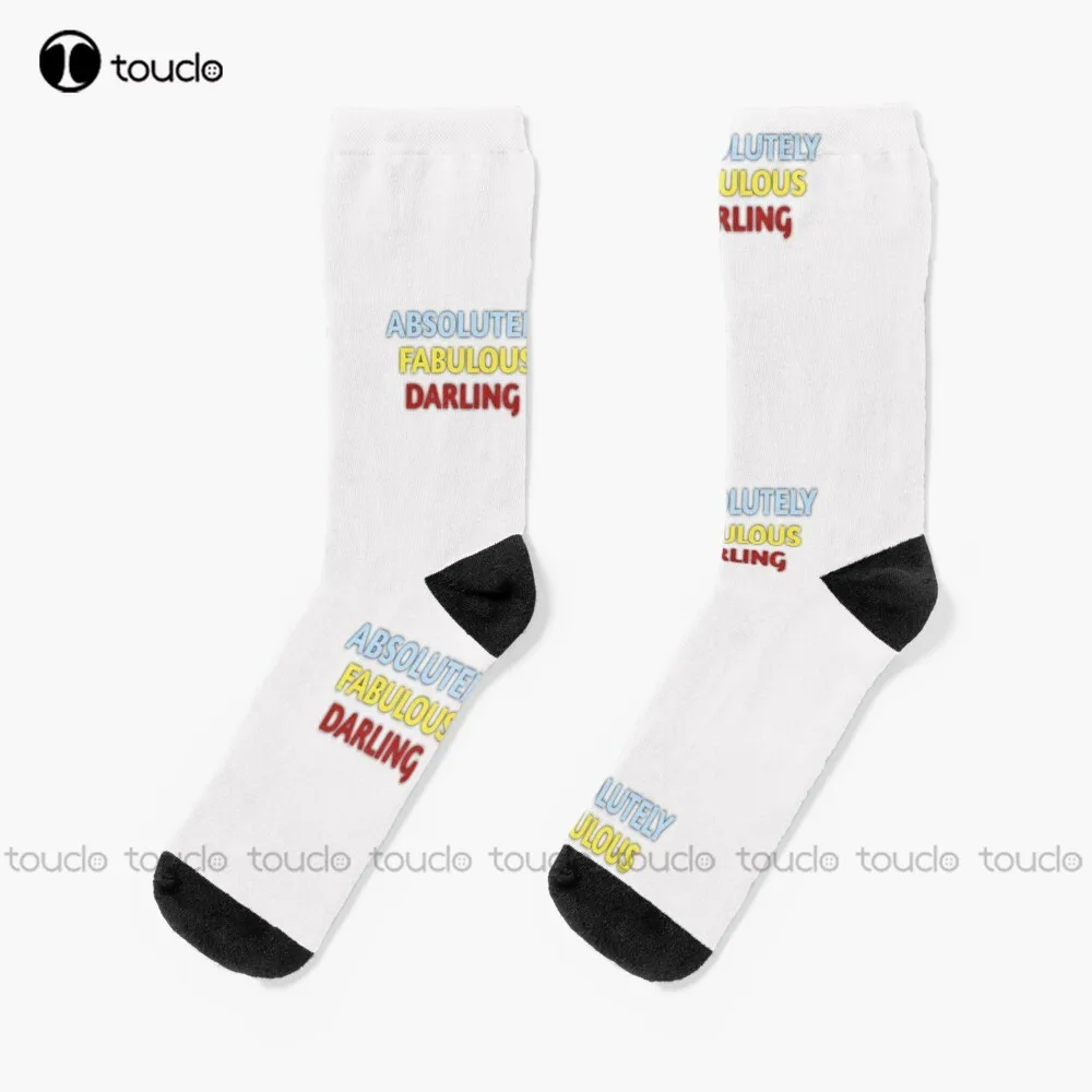 

Absolutely Fabulous Darling Socks Socks For Womens Personalized Custom Unisex Adult Teen Youth Socks 360° Digital Print Gift