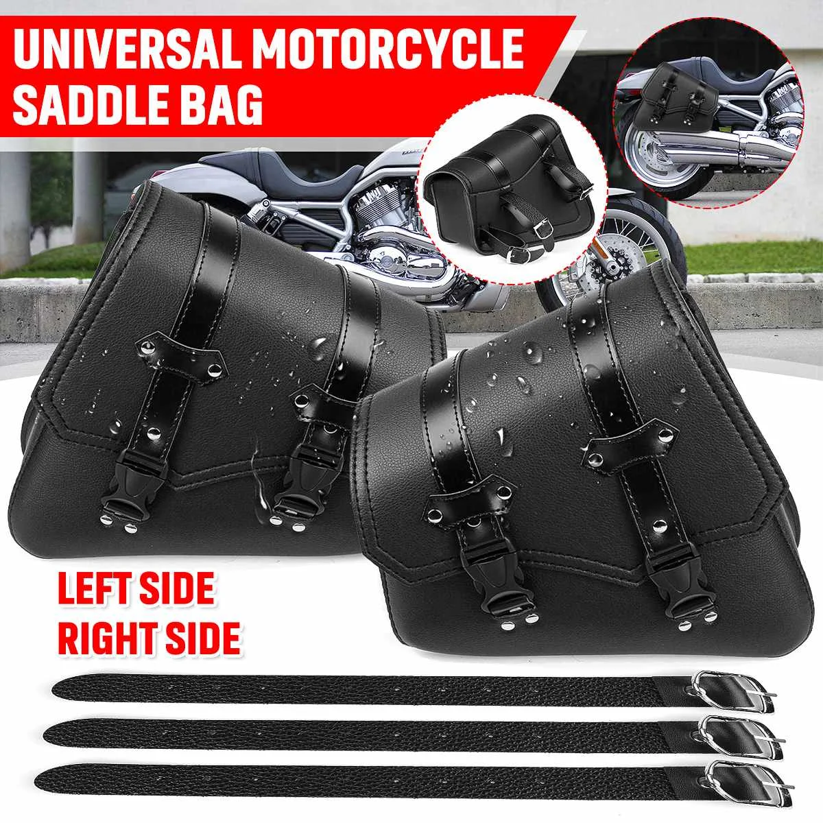 Motorcycle Saddlebags Side Tool Bag Luggage Storage Saddle Bag Pouch PU Leather Black Universal For Honda/Yamaha/Suzuki
Motorcycle Saddlebags Side Tool Bag Luggage Storage Saddle Bag Pouch PU Leather Black Universal For Honda/Yamaha/Suzuki