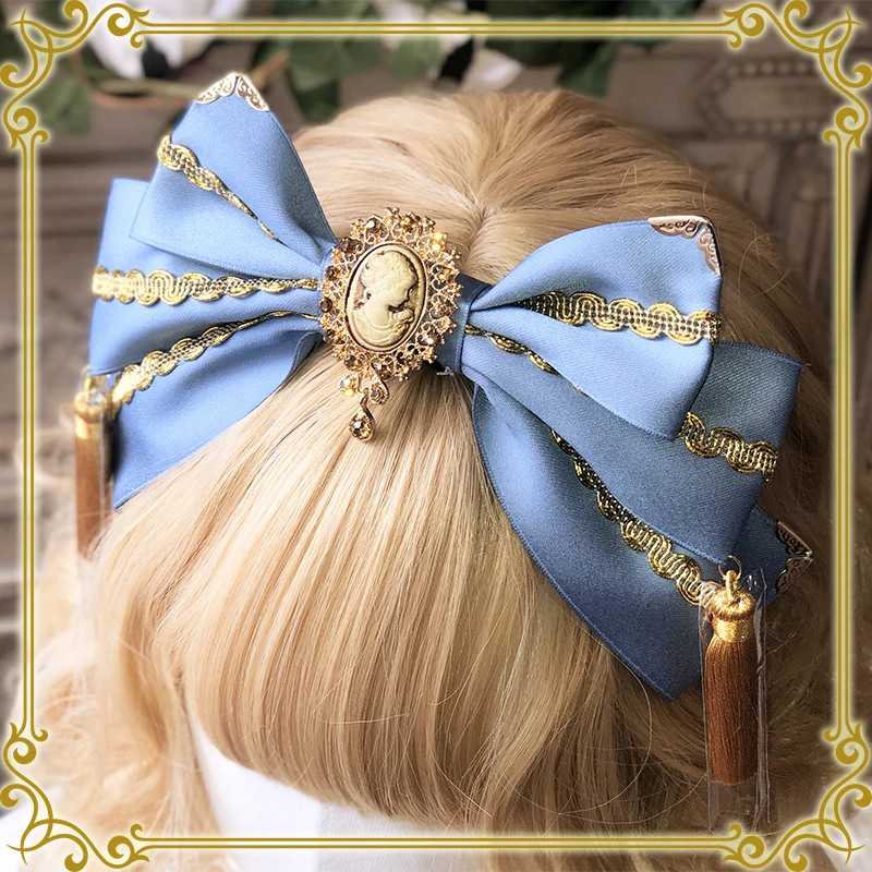 Cute Handmade Gorgeous Headwear Bow Hairband KC Headband Lolita Golden Lace Tassels Sweet Original Design 
Cute Handmade Gorgeous Headwear Bow Hairband KC Headband Lolita Golden Lace Tassels Sweet Original Design