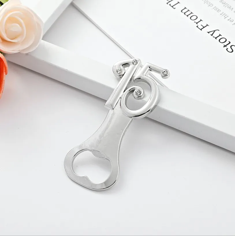 50PCS Digital 15 Design Silver Bottle Opener in Gift Box 15th Metal Beer Openers Wedding Favors Birthday Party Giveaways
50PCS Digital 15 Design Silver Bottle Opener in Gift Box 15th Metal Beer Openers Wedding Favors Birthday Party Giveaways