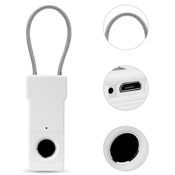 SOONHUA Mini Fingerprint Padlock 20 Sets Smart Fingerprint Padlocks Security Lock With Rechargeable Lithium Battery For Travel
SOONHUA Mini Fingerprint Padlock 20 Sets Smart Fingerprint Padlocks Security Lock With Rechargeable Lithium Battery For Travel