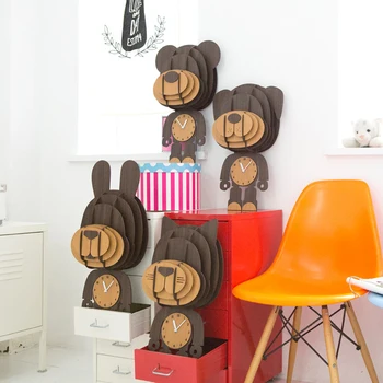 DIY Creative Bear Wall Clock Modern Design for Kids Room Watch Home Decor Merchanism Sticker Children Christmas Birthday Gift
DIY Creative Bear Wall Clock Modern Design for Kids Room Watch Home Decor Merchanism Sticker Children Christmas Birthday Gift