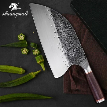 Utility Forged Butcher Knife High Carbon Stainless Steel Kitchen Cleaver Knives Cutting Meat Slicing Food Butcher Chef Knife
Utility Forged Butcher Knife High Carbon Stainless Steel Kitchen Cleaver Knives Cutting Meat Slicing Food Butcher Chef Knife