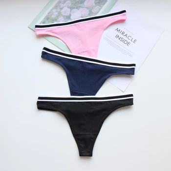 3-pack Cotton G-String Thong Panties Underwear Pants Women Plus Size Sexy Lingerie Panty G String Tanga T-back Seamless Brief 
3-pack Cotton G-String Thong Panties Underwear Pants Women Plus Size Sexy Lingerie Panty G String Tanga T-back Seamless Brief
