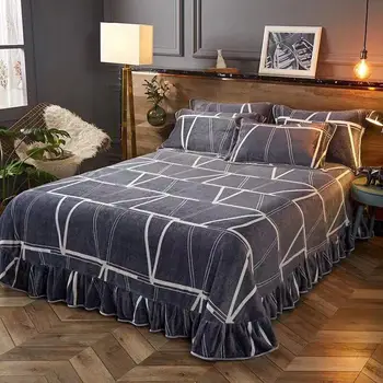 Lace Sheet Luxury Velvet Flannel Fashion Classic Bedding sheet Winter Warm Fleece Printing Bed Sheet Full Queen King size 
Lace Sheet Luxury Velvet Flannel Fashion Classic Bedding sheet Winter Warm Fleece Printing Bed Sheet Full Queen King size