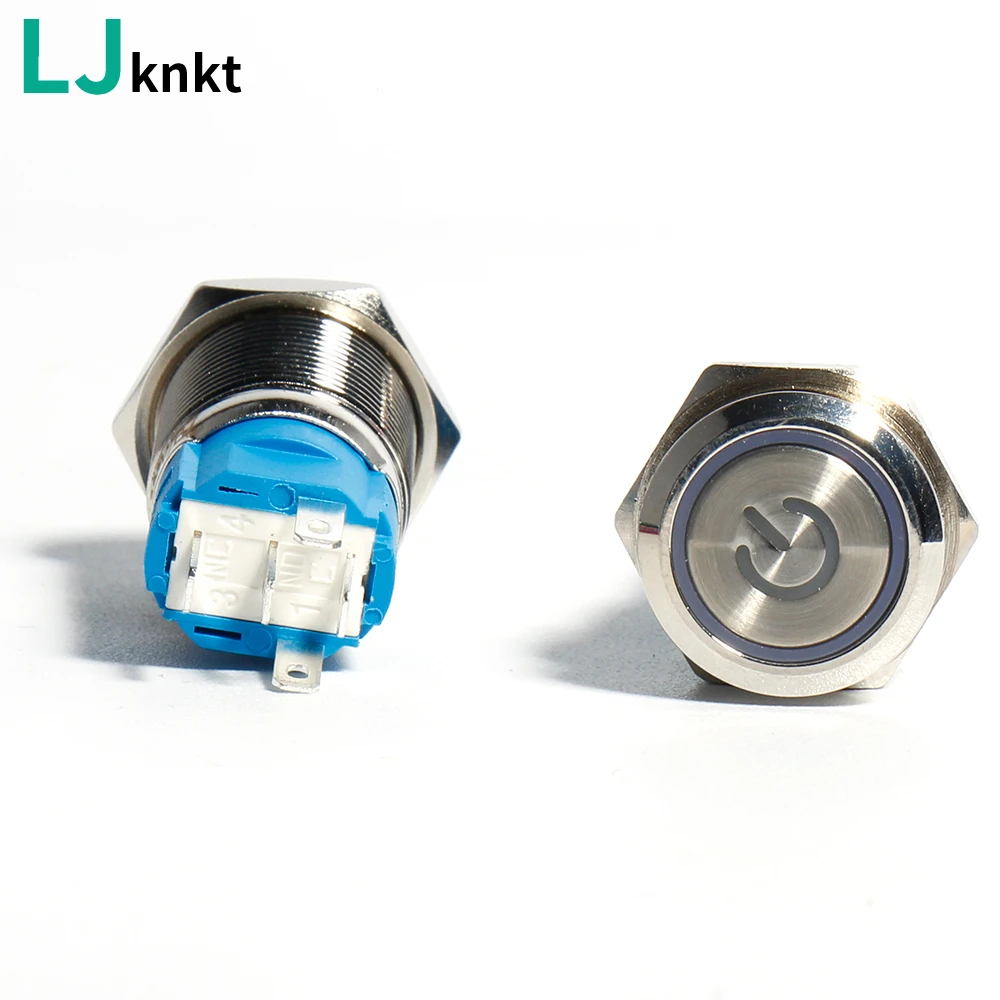 5PCS 19mm LED Small metal power button Splash proof With ring symbol 5-pin power switch Cylinder with self-locking function
5PCS 19mm LED Small metal power button Splash proof With ring symbol 5-pin power switch Cylinder with self-locking function