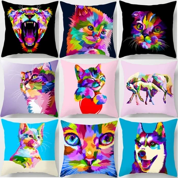 Cute Cat Cushion Cover Cartoon Animal Dog Tortoise Polyester Throw Pillow Case Cover Decoration Pillowcases
Cute Cat Cushion Cover Cartoon Animal Dog Tortoise Polyester Throw Pillow Case Cover Decoration Pillowcases