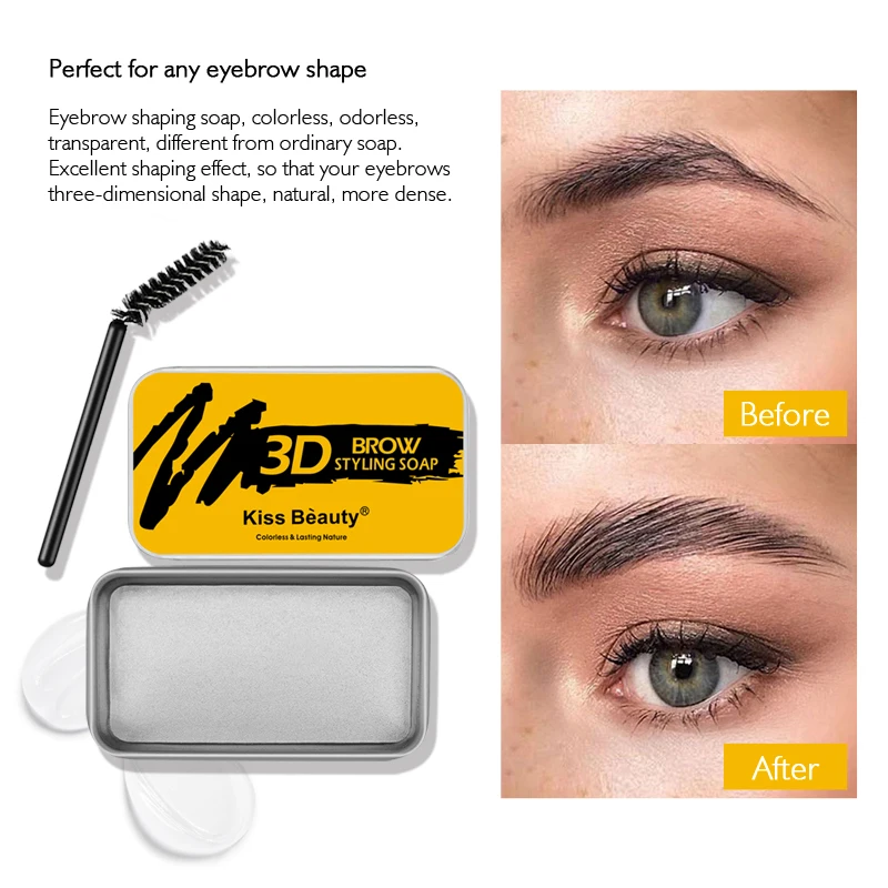 3D Feathery Brows Setting Gel Waterproof Brow Makeup Kit Soap Natural Lasting Eyebrow Gel Women Eyebrow Tint Pomade TSLM1
3D Feathery Brows Setting Gel Waterproof Brow Makeup Kit Soap Natural Lasting Eyebrow Gel Women Eyebrow Tint Pomade TSLM1