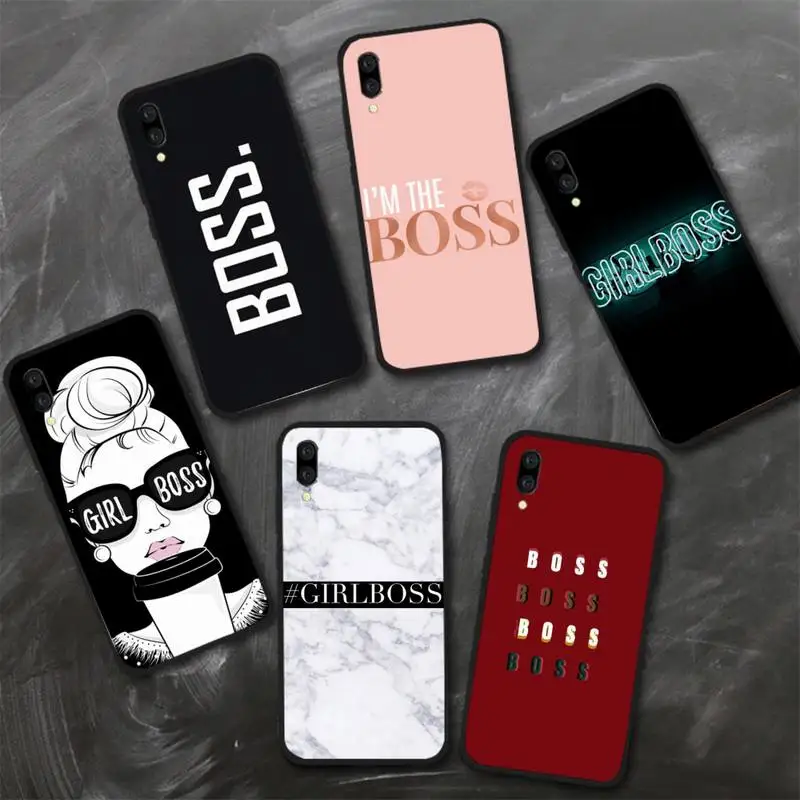 Чехол для телефона Boss Lady Xiaomi Redmi 7 8 9t 6 9se max3 lite 9 note 10 pro Huawei honor Mate P 20 30 40 Pro a x Lite |