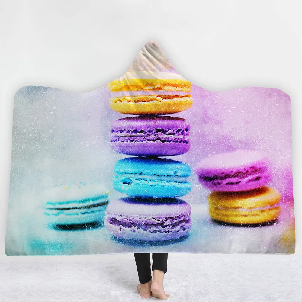 2018 Explosive Hooded Blanket Cloak Thick Blanket la casa ju tan Blanket Macarons Cake Series
2018 Explosive Hooded Blanket Cloak Thick Blanket la casa ju tan Blanket Macarons Cake Series