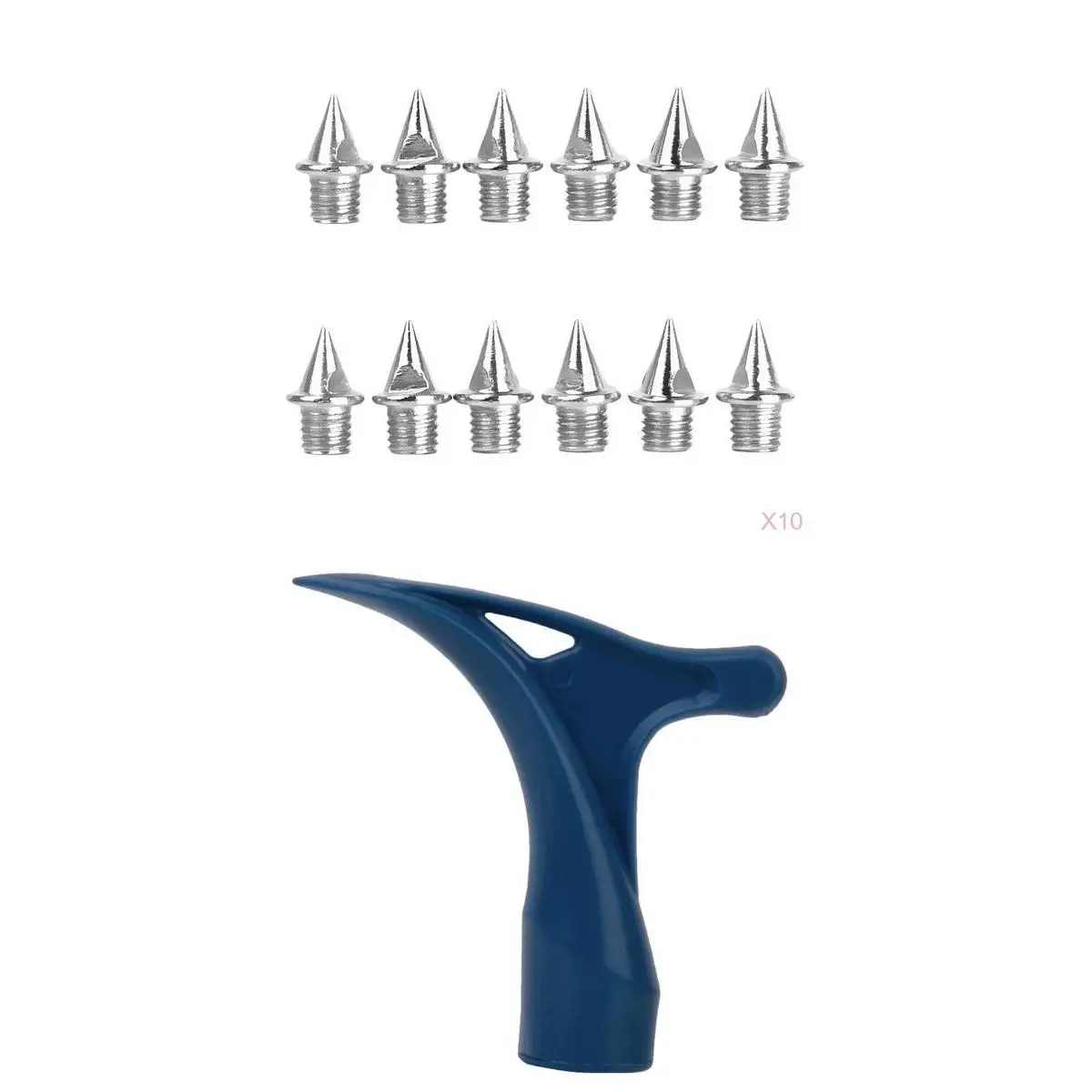 120 Pieces Silver 7mm Trainer Shoes Spikes & Removal Wrench Repair Supplies 120 Pieces Silver 7mm Trainer Shoes Spikes & Removal Wrench Repair Supplies
