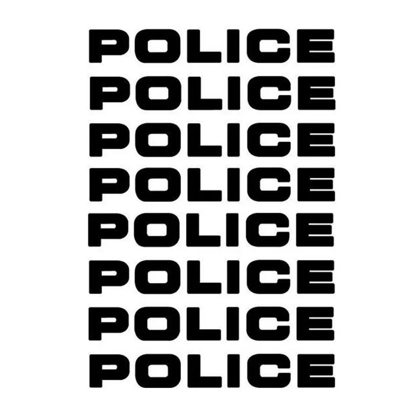 8 X Personality Car Sticker Police Reflective Stickers Decals Motorcycle Decorative Accessories White/Black/silver,16cm*2cm
8 X Personality Car Sticker Police Reflective Stickers Decals Motorcycle Decorative Accessories White/Black/silver,16cm*2cm
