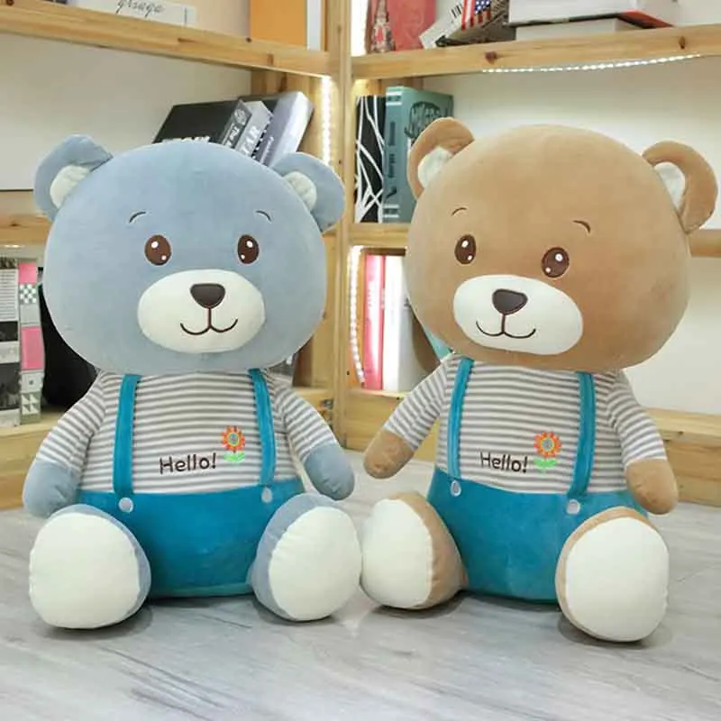 30/40/50/60cm 3 patterns Cute Strap Bear doll Plush stuffed Hello Cubs soft pillow Home decor sofa sculpture Kid's birthday gift
30/40/50/60cm 3 patterns Cute Strap Bear doll Plush stuffed Hello Cubs soft pillow Home decor sofa sculpture Kid's birthday gift