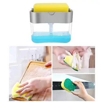 Manual 2-in-1 Sponge Box Installa Remove Convenient Simple with Soap Dispenser Plastic Double Layer Kitchen Supply
Manual 2-in-1 Sponge Box Installa Remove Convenient Simple with Soap Dispenser Plastic Double Layer Kitchen Supply