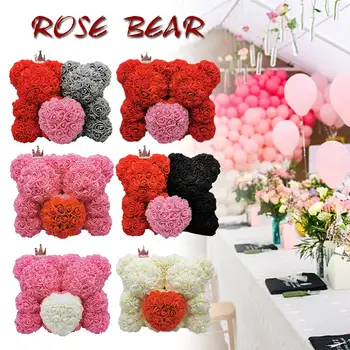 Artificial Flowers Rose Bear Multicolor Plastic Foam Rose Teddy Bear Girlfriend Valentines Day Gift Birthday Party Decoration
Artificial Flowers Rose Bear Multicolor Plastic Foam Rose Teddy Bear Girlfriend Valentines Day Gift Birthday Party Decoration