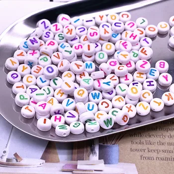 100pcs 7x4mm Colourful Round Alphabet Letter Acrylic Loose Spacer Beads for Jewelry Making DIY Bracelet Accessories -27
100pcs 7x4mm Colourful Round Alphabet Letter Acrylic Loose Spacer Beads for Jewelry Making DIY Bracelet Accessories -27