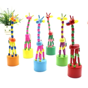 Hot Sale Rocking Giraffe Wooden Toys Kids Intelligence Toy Dancing Stand Colorful Barrel Thumb Model Toys for Children 
Hot Sale Rocking Giraffe Wooden Toys Kids Intelligence Toy Dancing Stand Colorful Barrel Thumb Model Toys for Children