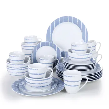 VEWEET IMANI 32-Piece Porcelain Ceramic Dinnerware Tableware Plate Set with Dinner Plate,Dessert Plate,Cereal Bowl and 380ML Mug
VEWEET IMANI 32-Piece Porcelain Ceramic Dinnerware Tableware Plate Set with Dinner Plate,Dessert Plate,Cereal Bowl and 380ML Mug