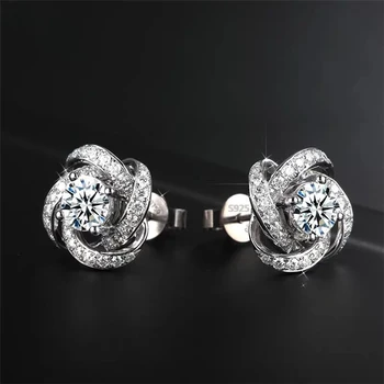YANHUI Fashion AAA Cubic Zircon Flower Shape Stud Earrings for Women New Popular Style 925 Silver Wedding Birthday Jewelry Gift
YANHUI Fashion AAA Cubic Zircon Flower Shape Stud Earrings for Women New Popular Style 925 Silver Wedding Birthday Jewelry Gift