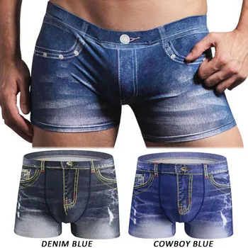 Sexy Men's Panties Underwear 3d Simulation Denim Boxer Briefs For Men Underpants Comfortable Breathable Soft Male Panties Ja4
Sexy Men's Panties Underwear 3d Simulation Denim Boxer Briefs For Men Underpants Comfortable Breathable Soft Male Panties Ja4