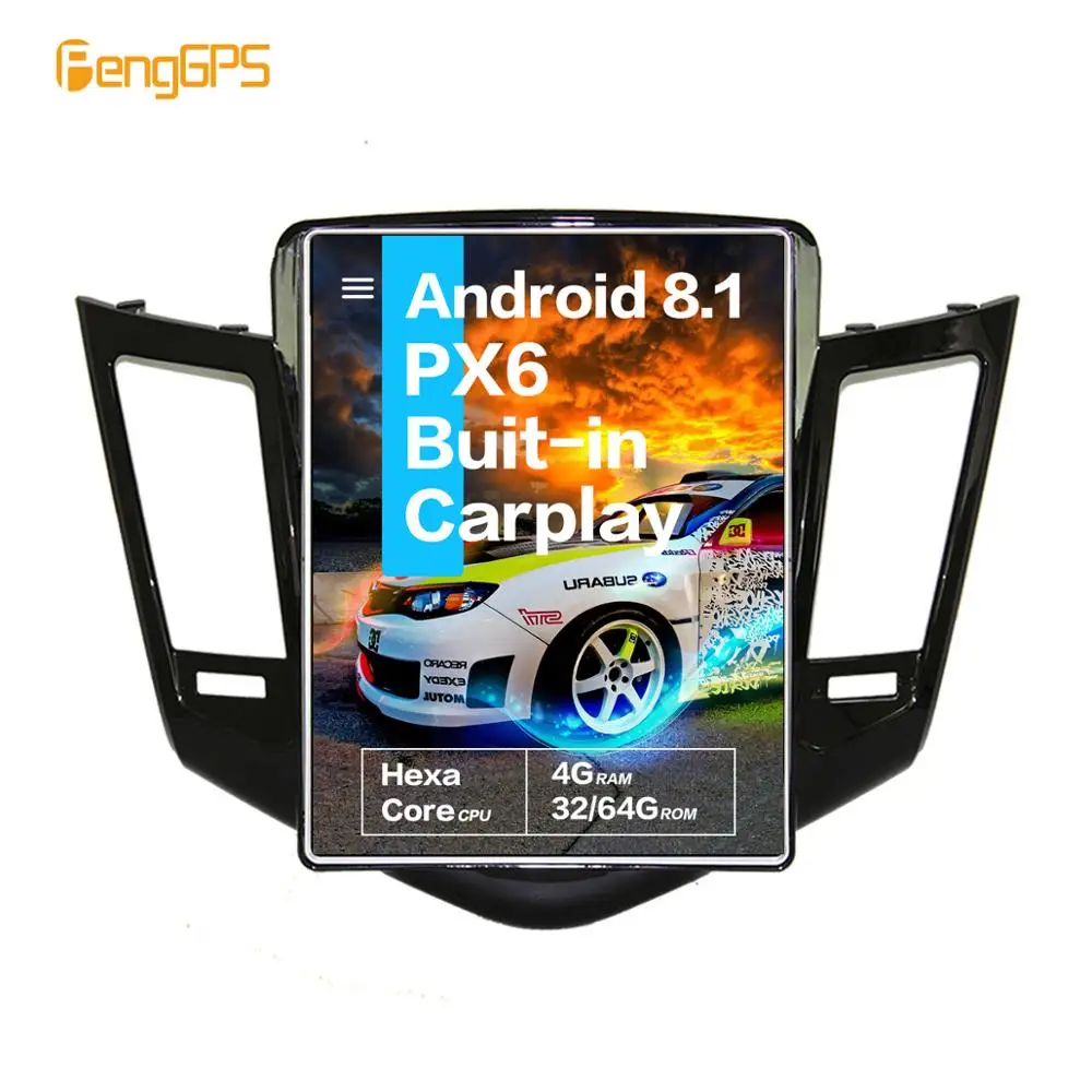 10.4''Tesla Android 8.1 PX6 4+32GB voice control Built-in CARPLAY Car Radio For CHEVROLET CRUZE 2008-2013 GPS Navigation 
10.4''Tesla Android 8.1 PX6 4+32GB voice control Built-in CARPLAY Car Radio For CHEVROLET CRUZE 2008-2013 GPS Navigation