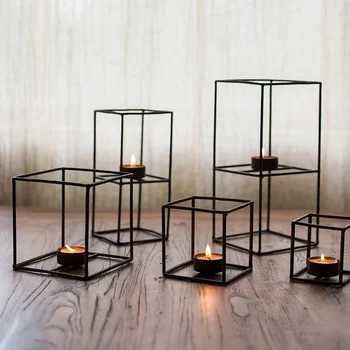 Culvert Geometry Cube Candlestick Iron Art Industry Wind LOFT Retro-nostalgic Decorative Ornaments Filming Projects
Culvert Geometry Cube Candlestick Iron Art Industry Wind LOFT Retro-nostalgic Decorative Ornaments Filming Projects